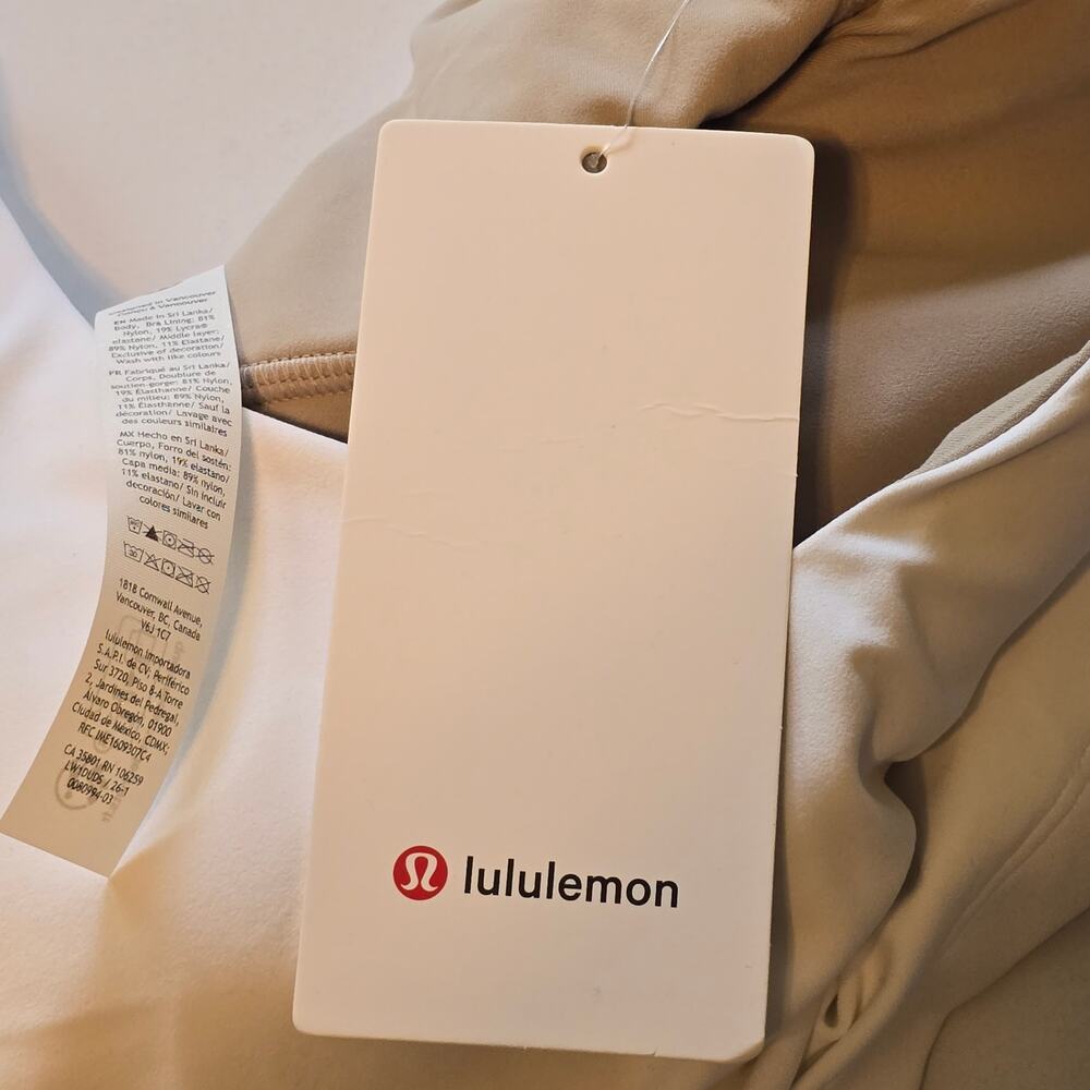 Lululemon Align Tank Top Womens Size 8 White Cropped A/B Cup Yoga Athleisure NWT - Picture 5 of 6